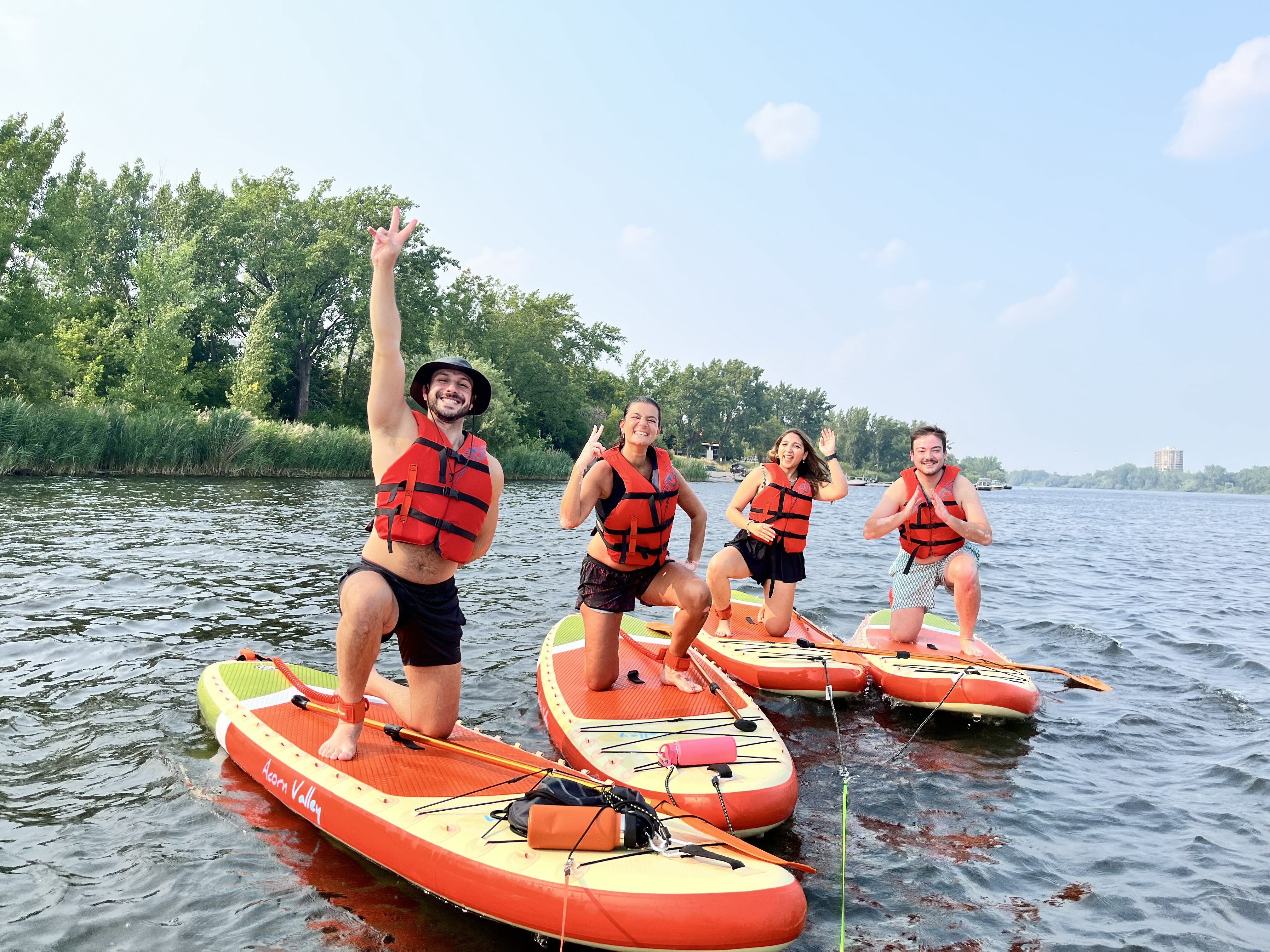 Verdun waterfront along Boulevard LaSalle where SUP lessons take place